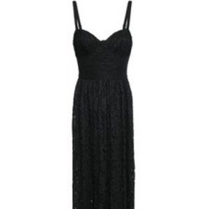 Black Halo Black Lace Maxi Dress 10 NWT